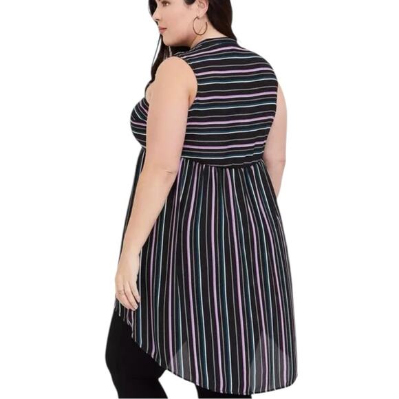 Torrid Lexie Georgette High-Low Tunic Tank size 5 (5x/28) - Picture 3 of 12